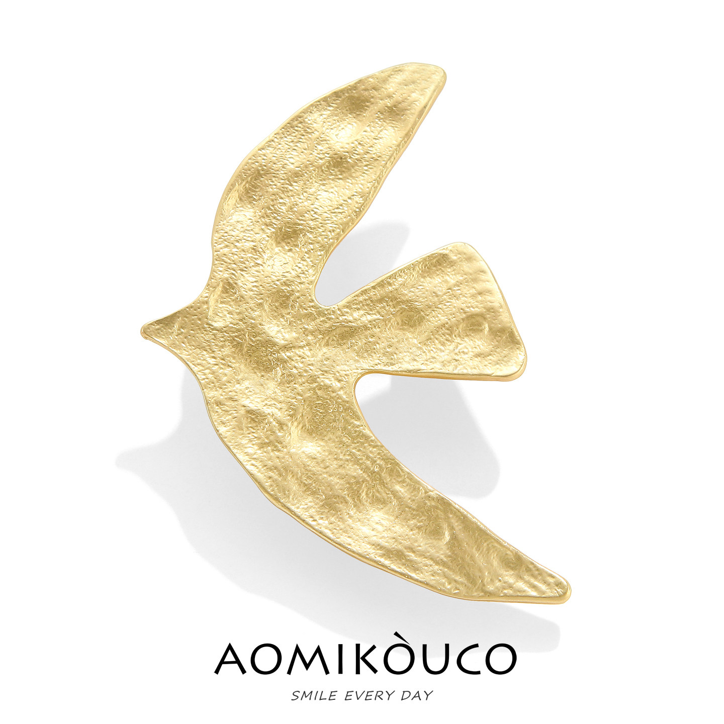 中古vintage法国Cecile经典大款和平鸽胸针布赖特同款别针配饰品