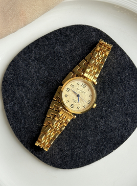 KAYUER新款精致小巧圆形钢带手表女时尚百搭中古风女士石英腕表