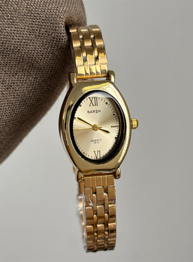 BARSH小表盘复古钢带手表女轻奢简约个性时尚小众百搭气质石英表