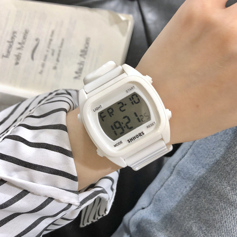 元气少女 韩版ins同款原宿风ulzzang学院风日系方形防水电子手表