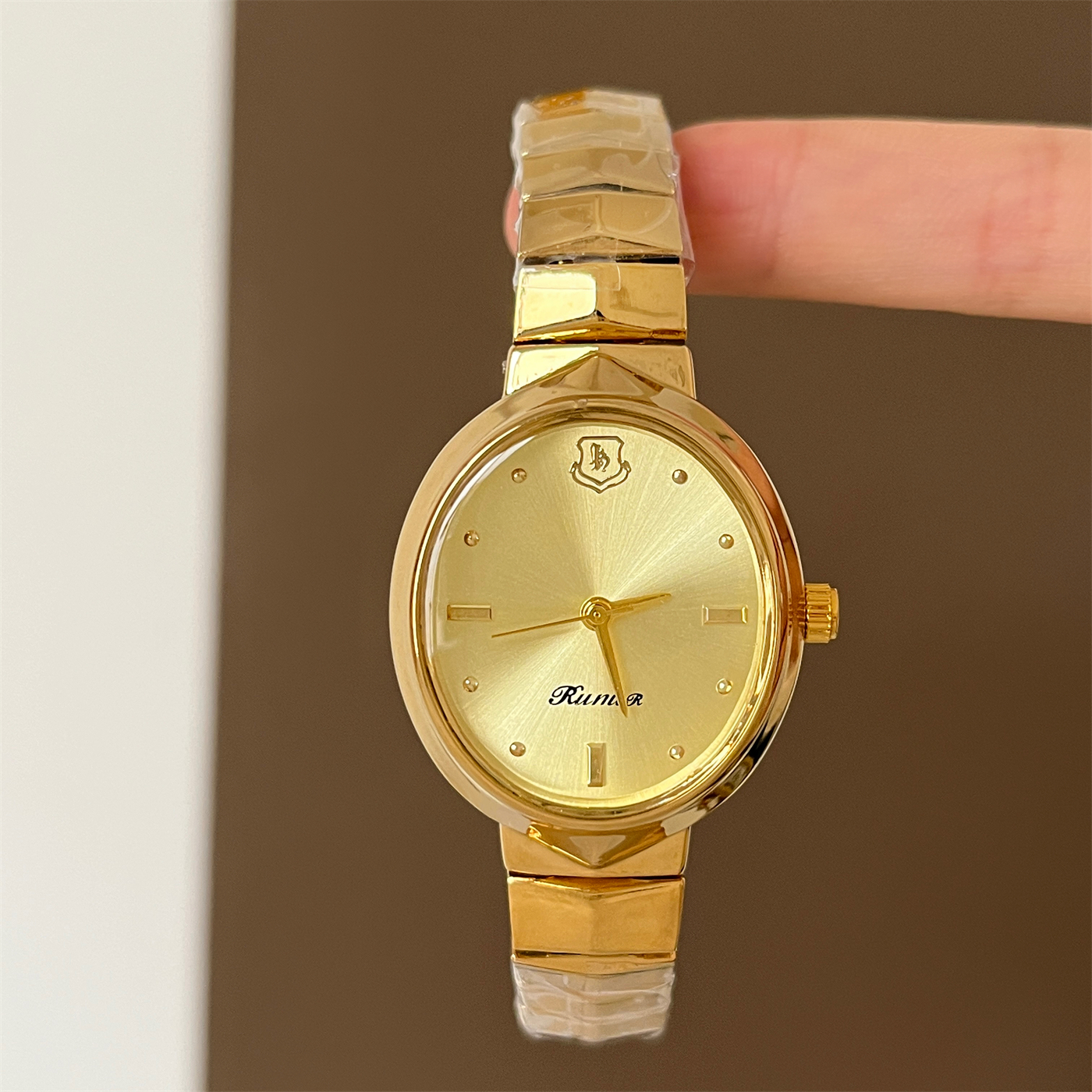 Kunur小众品牌椭圆形钢带手表女