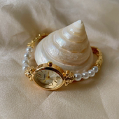 chic复古时尚 气质小香风珍珠手链手表女小众正品 品牌高级感手链表