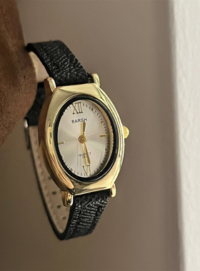 BARSH2025新款高颜值手表女气质森系小众学院风百搭复古精致腕表