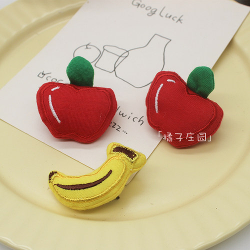 可爱卡通水果胸针小众设计