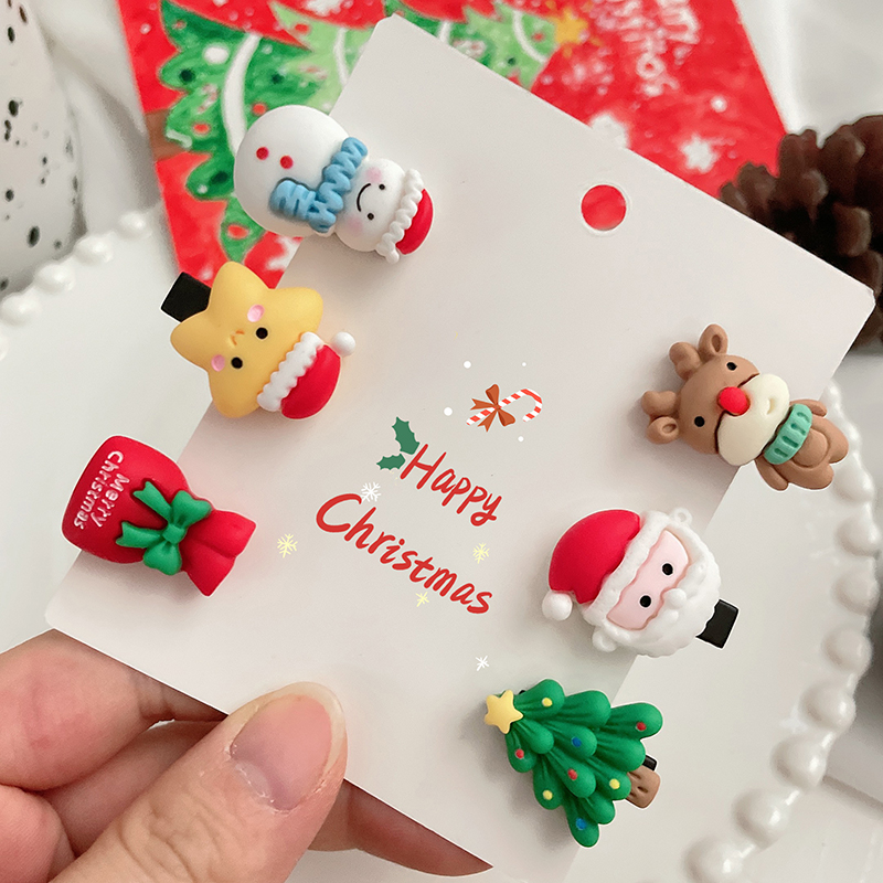 圣诞系列迷你发夹圣诞节小礼物