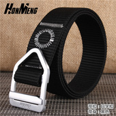 休闲青年尼龙腰带 帆布皮带 合金子弹头战术腰带帆布腰带 男士