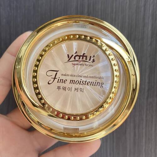 yafu雅芙粉饼两用保湿双层粉饼干粉湿粉提亮遮瑕湿粉底定妆粉26g