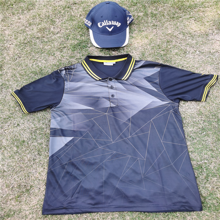 POLO衫短袖圆领翻领T恤高尔夫训练服足球网球服夏季速干衣运动服