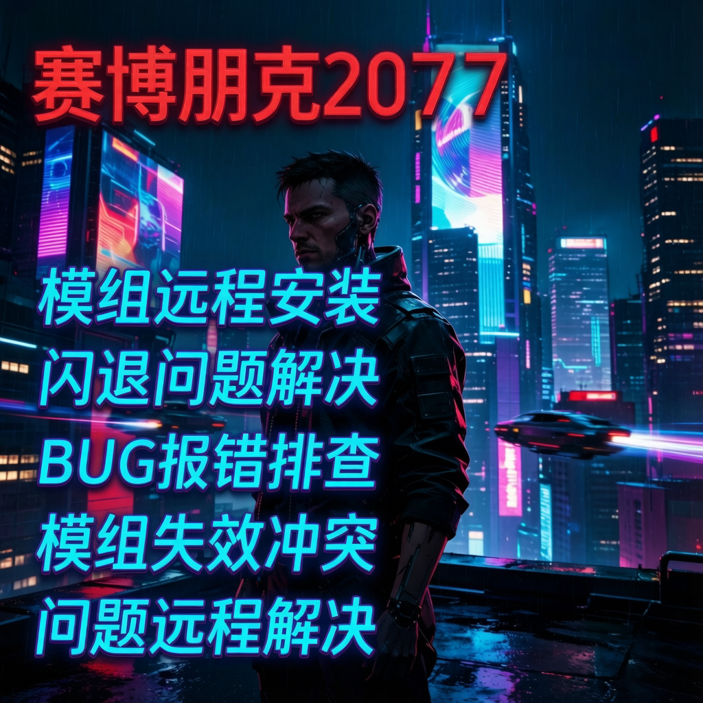 赛博朋克2077mod模组远程安装调试解决闪退打不开报错BUG等问题