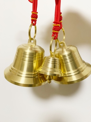 铜铃铛挂件风铃挂饰铜钟门铃铃铛响声大狗铃铛小型犬门挂玲珰摆件