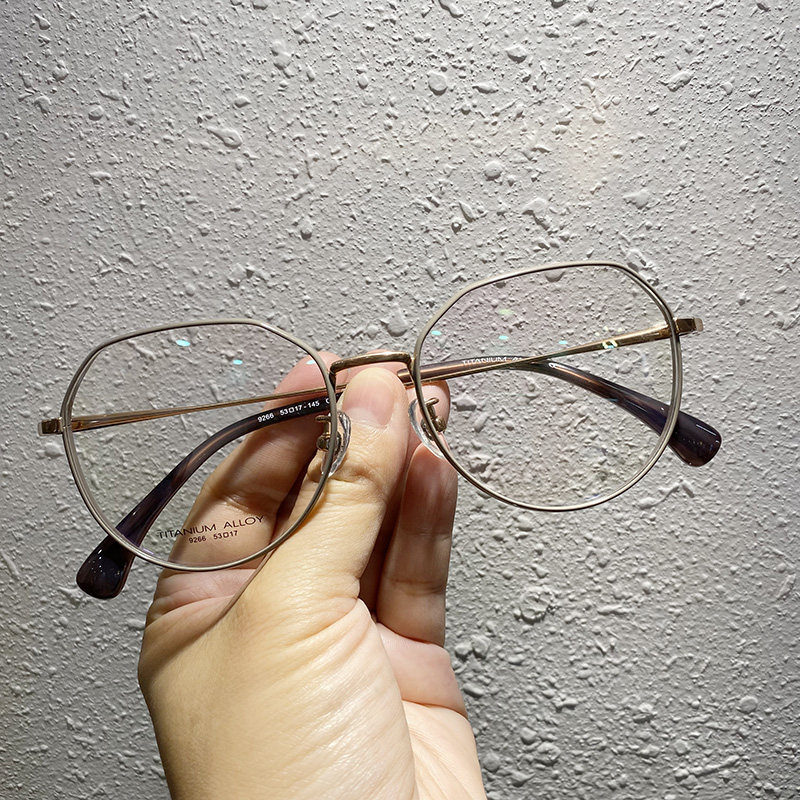 包邮大框修饰脸型大脸显脸女学生近视眼镜韩版潮纯钛框架