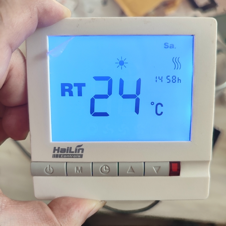 电地暖温控器开关控制器面板HA308S2-TL电热膜线缆电热器