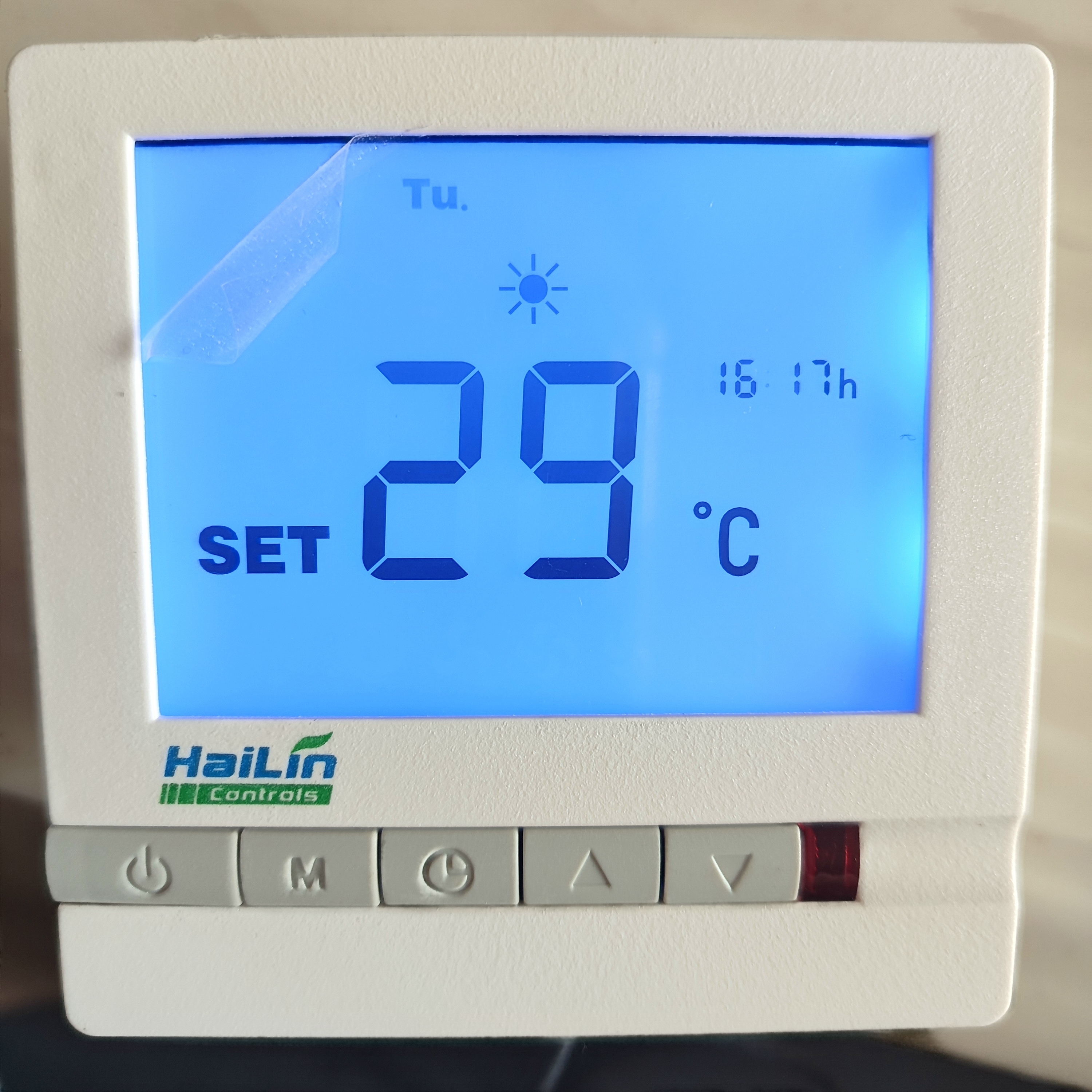 热循环泵温控器面板开关电采暖电地暖面板HA308S2-TL