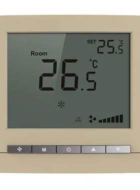 温控器HL2023DB2-L中央空调面板开关金色玫瑰金