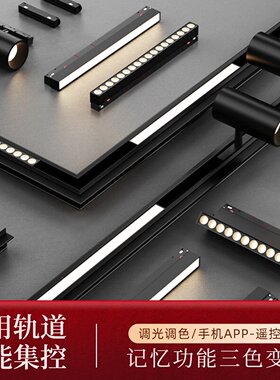变光智能集控套餐组合磁吸轨道灯