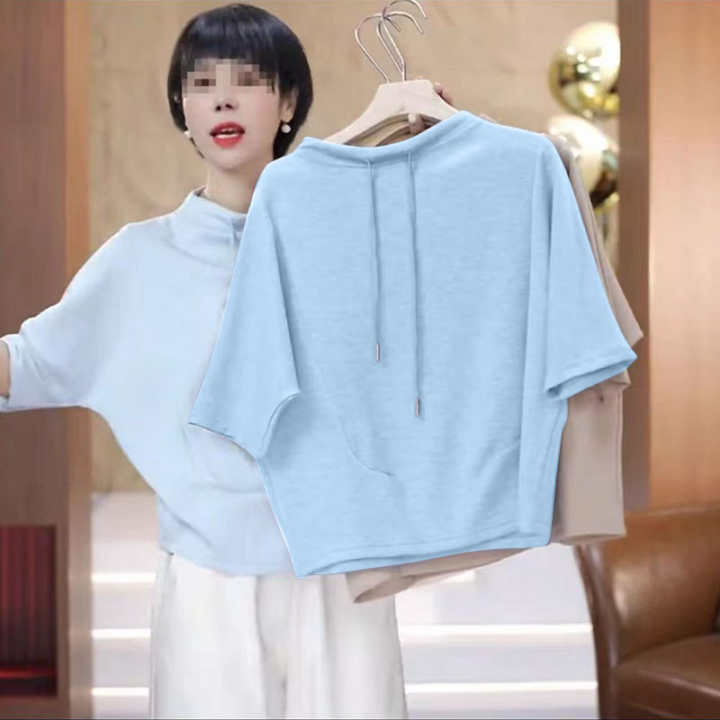 蝙蝠袖设计感宽松显瘦T恤34.9元