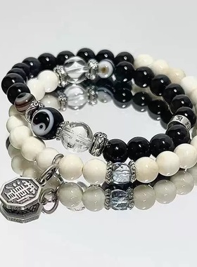 热销禅意古风蝴蝶结双层琉璃串珠手链女新中式超仙甜美简约学生闺