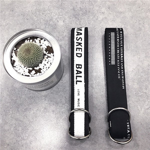 简约休闲帆布皮带