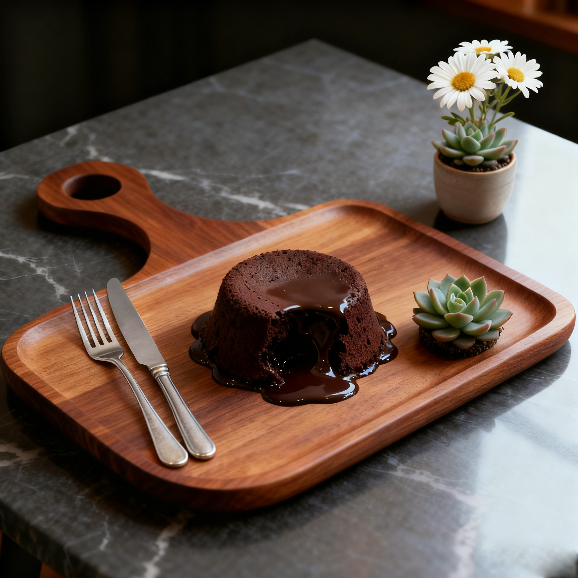 乌檀实木新款牛扒板糕点摆盘餐盘 防滑木质托盘西餐食物垫盘板