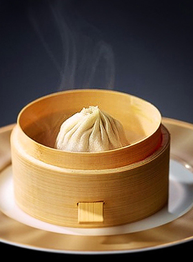 迷你小蒸笼鲍鱼笼竹制小笼包精品蒸笼带把手小笼屉商用烧卖点心笼