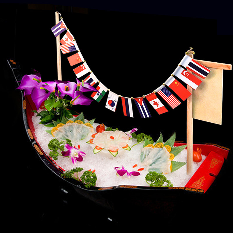 豪华龙舟寿司拼盘盛器三文鱼刺身船日韩式寿司料理餐具船塑料船