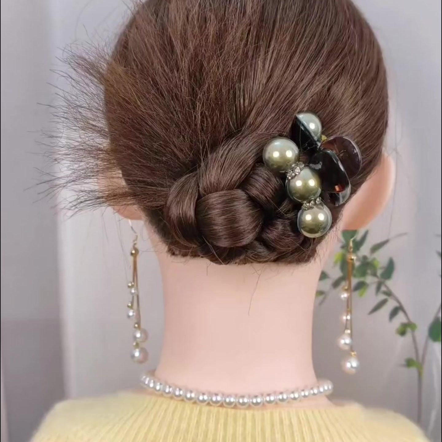 丸子头精致小抓夹夹子发饰