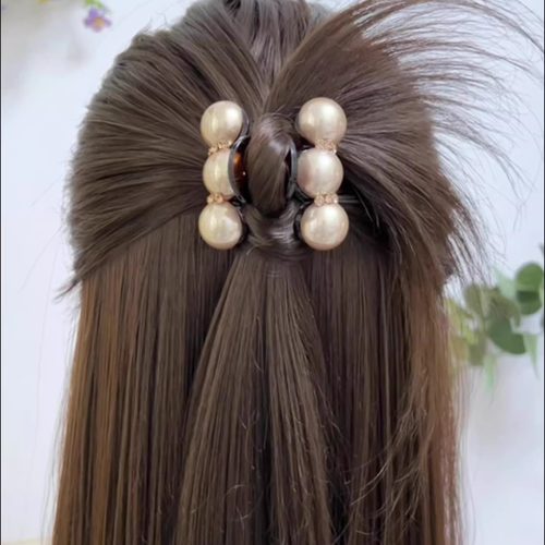 高马尾抓夹不塌固定神器高颅顶