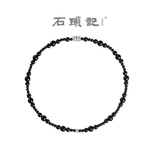 iSTONE/石头记黑玛瑙锁骨链