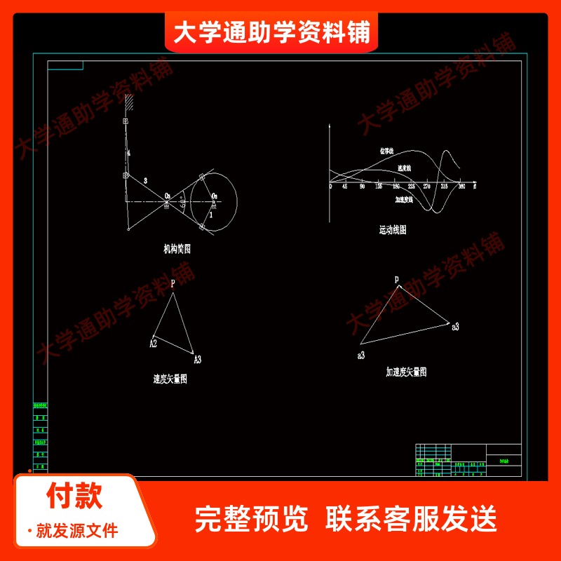 插床机构设计【机械原理设计】【含CAD图纸+说明书】参考资料