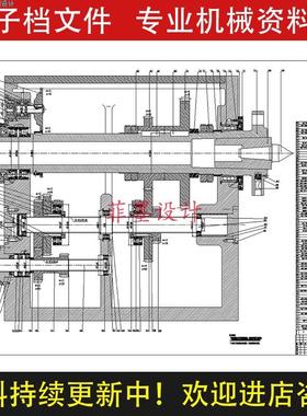 数控车床主传动系统主轴箱结构机械设计说明书CAD图纸C20538