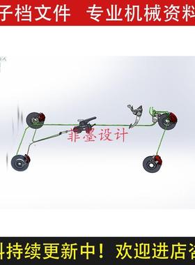 汽车制动系统总成车辆工程设计SW21版三维模型说明书资料C22755