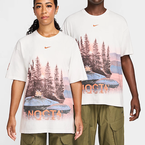 NIKE NOCTA LOGO联名户外油画钓鱼重磅运动休闲短袖T恤FV7866-100