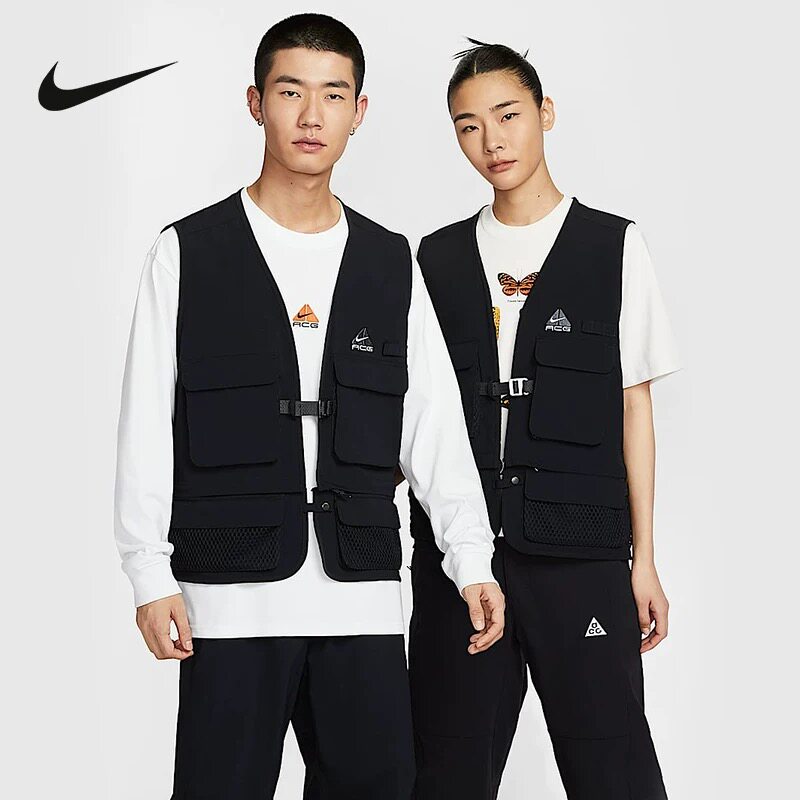 Nike ACG耐克男子刺绣运动休闲百搭透气多口袋马甲HJ2878-010