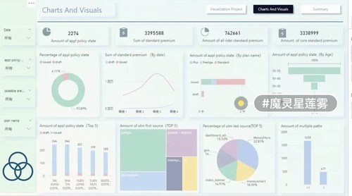 个人Powerbi Query财务报表分析pbi文件制作数据可视化统计分析财