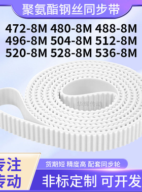 同步皮带钢丝现货8M4888M4968M5048M5128M5208M5288M536-8M同步带