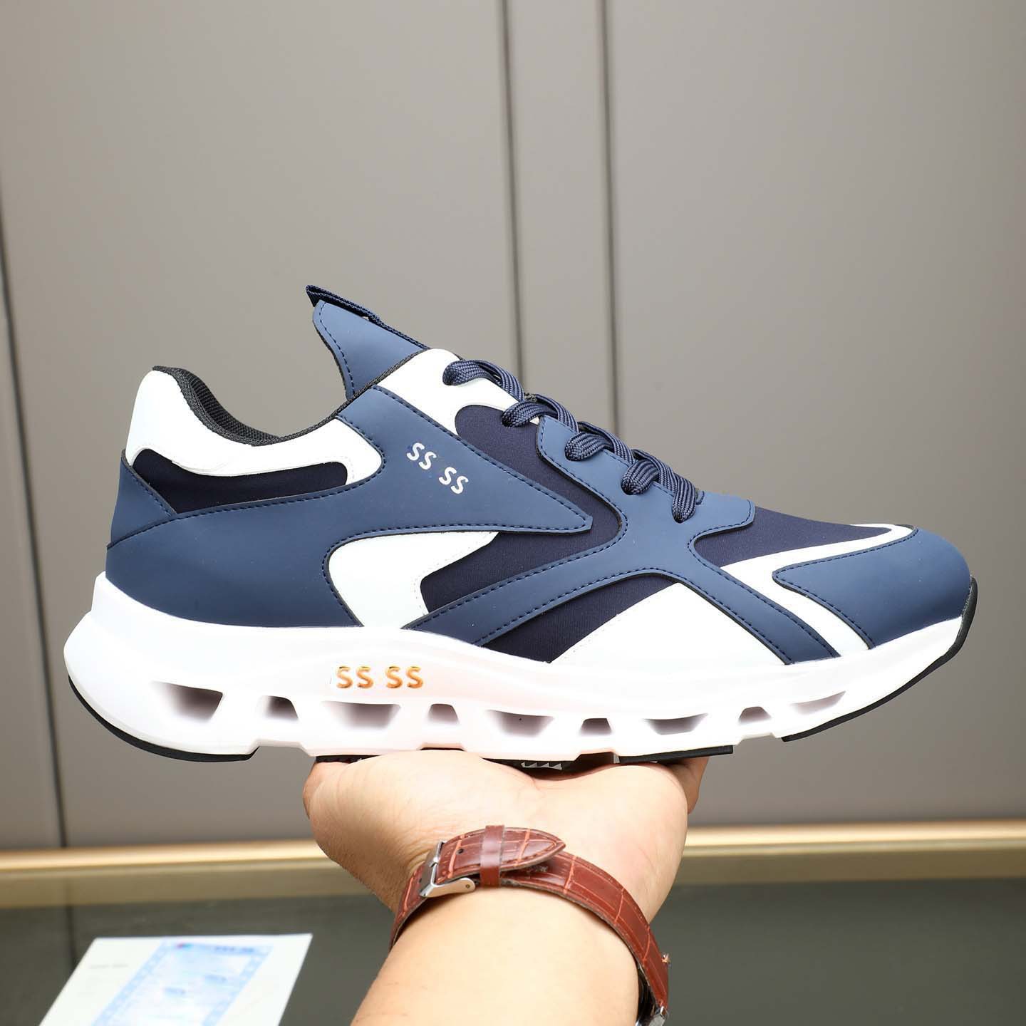 thumbnail for Men's High-Quality Sneakers 2026 Spring New Fashion Trendy Casual Shoes Korean Style Trendy Fly-Knit Men's Shoes