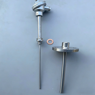 WRNK K型法兰热电偶WZPK 440法兰保护套管定制 热电阻 PT100法兰式