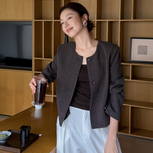 欧货2026秋新MOOTEA韩版秋冬新款女休闲百搭小香外套短外套27872