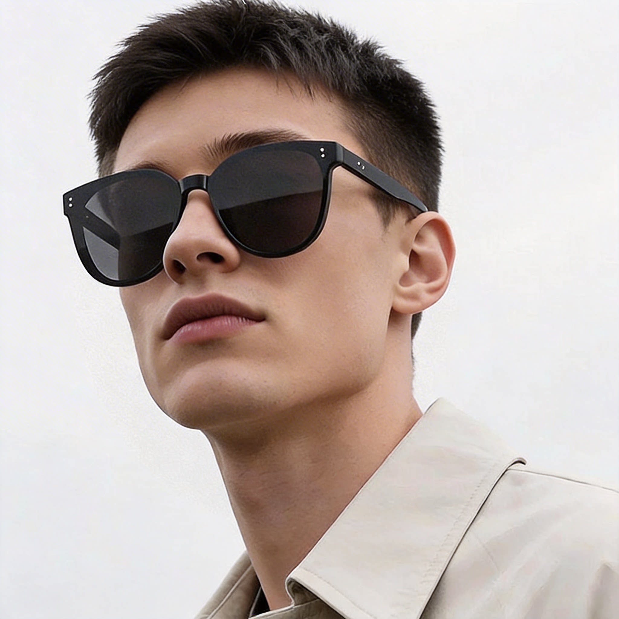 艾露恩简约运动偏光太阳眼镜男女板材大框防紫外线开车驾驶墨镜