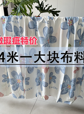 微瑕特价4米布料大块花布卡通沙发布/窗帘隔断宿舍工地遮尘防尘布