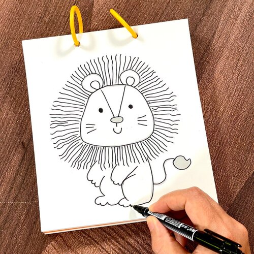 儿童控笔线条涂色本填色填充画