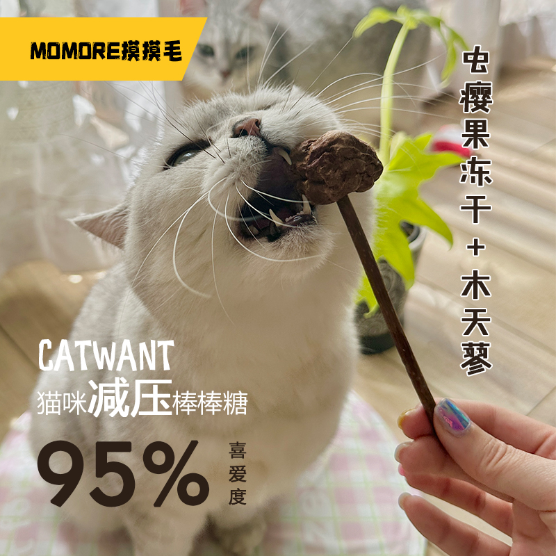 CATWANT磨牙棒虫瘿果冻干棒棒糖