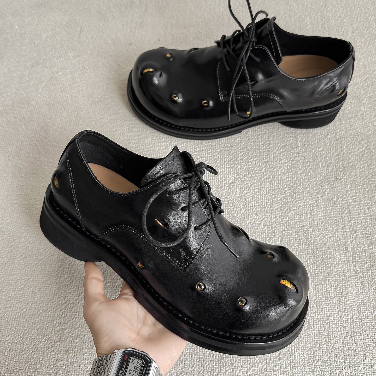 小众原创皮鞋休闲工装男鞋