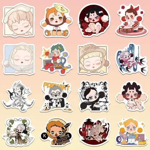 周边创意可爱贴画装饰手账本张sp黑暗系240贴纸卡通diy
