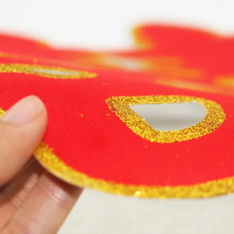 喜字贴双喜贴纸大门装饰植绒门贴结婚用品喜字婚礼婚房烫金粉大号