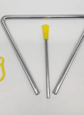 打击乐器奥尔夫4567891012幼教英寸音乐乐器三角铃三角铁儿童教具