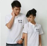 Летняя футболка polo для работы подходит для мужчин и женщин, короткий рукав, делается под заказ