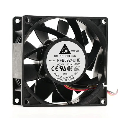 DIY PFB0924UHE DC24V 1.22A 92*92*38变频器散热风扇9238
