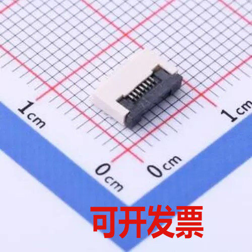 AFC01-S07FCA-00 间距:0.5mm P数:7P 翻盖式 下接 SMD,P=0.5mm,卧