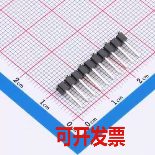 IPCP254M10PB08S 排针 1x10P 间距:2.54mm 方针 立贴 SMD,P=2.54m